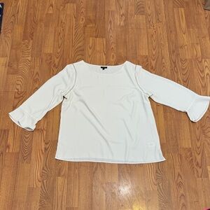 Talbots Blouse with Ruffle Sleeves